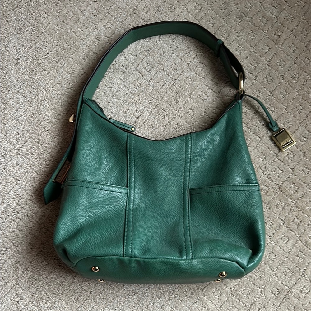 Tignanello Green Hobo Handbag
